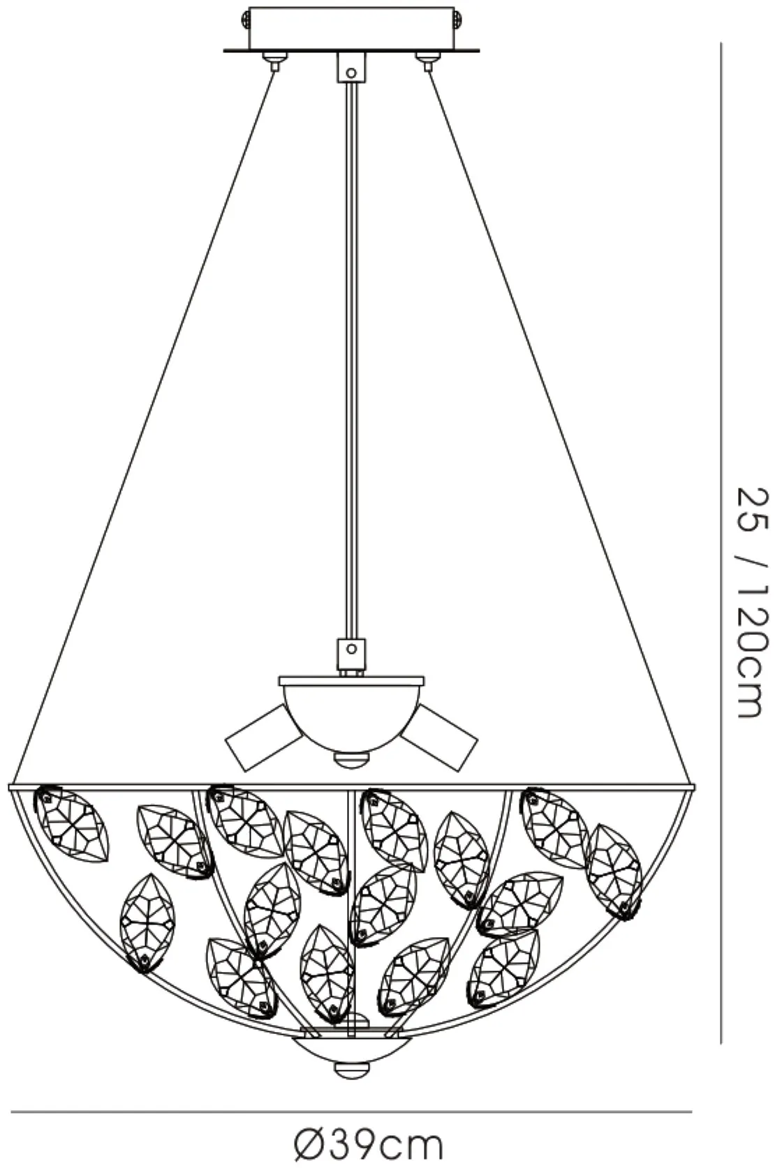 Galilea Crystal Ceiling Lights Diyas Single Crystal Pendants Galilea Crystal Ceiling Lights Diyas Single Crystal Pendants
